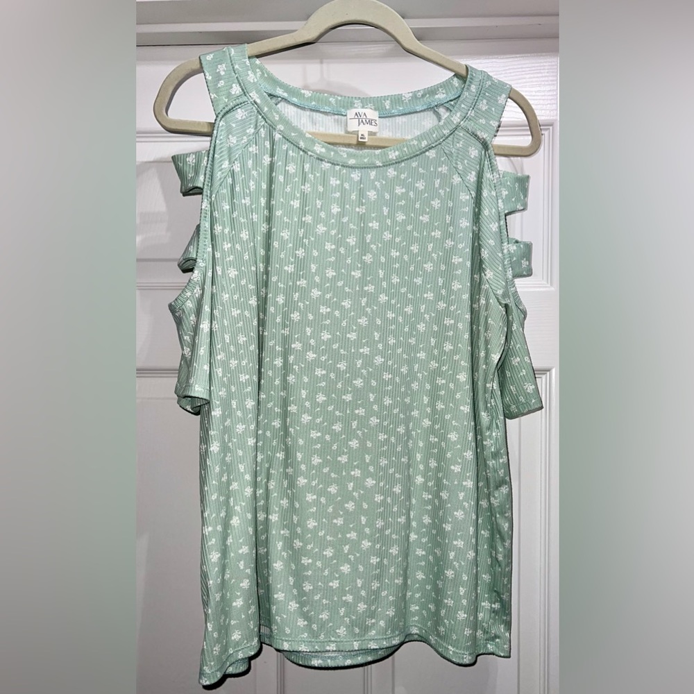 Ava James Cold Shoulder Blouse